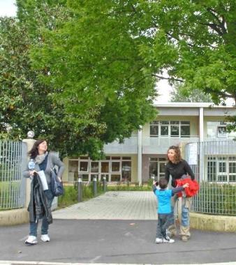 Bambini delle materne alluscita dalle Don Milani 