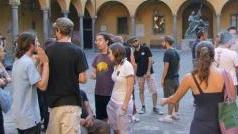 Studenti all’interno della Sapienza