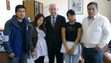 Victor ed Elisabeth Amaro Flores ieri in Provincia con Kutuf&agrave; e altri parenti 