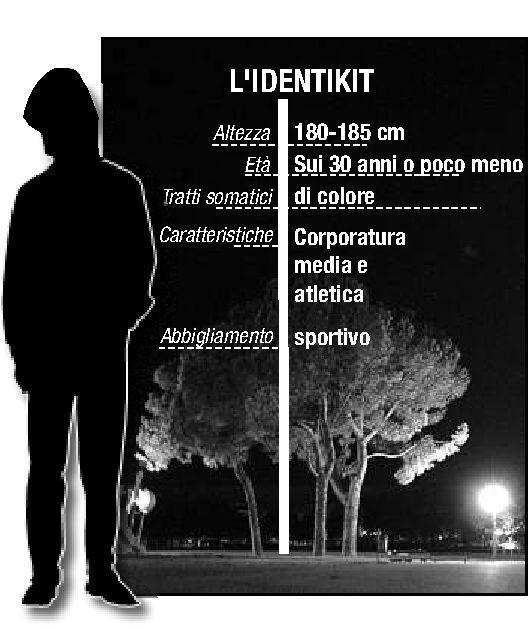 <strong>CACCIA AL MANIACO. </strong>Ecco l’identikit del maniaco, la base di partenza su cui stanno lavorando le forze dell’ordine. Non si esclude che sia magrebino A destra il pianerottolo dove è avvenuta la violenza