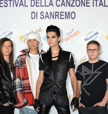 <b>IDOLI DEI GIOVANISSIMI.</b> I Tokio Hotel a Sanremo 