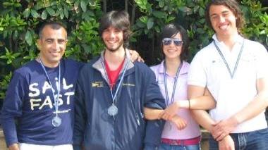 <b>FIV 555</b>. L’equipaggio vincente a Punta Ala