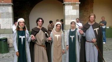 Figuranti durante una rievocazione storica (archivio)