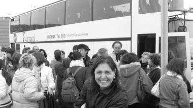 La partenza di una gita (foto d’archivio)