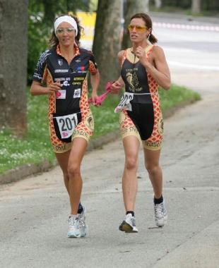Anbnalisa Minetti in gara con Sara Mondini
