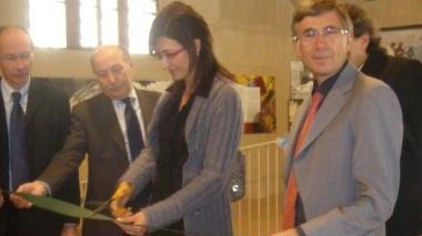 Un momento dell’inaugurazione con l’assessore Bramerini