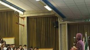 L’auditorium del Pesenti in occasione di un’iniziativa dell’Istituto