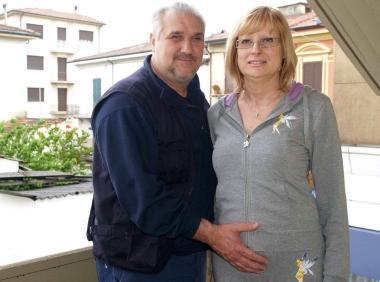 <b>DOLCE ATTESA... INATTESA.</b> Giovanna Ciardi con il marito Bruno Paoli 