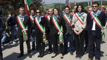 La delegazione del circondario che ha partecipato al viaggio