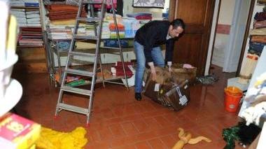 Negozi allagati a San Giorgio