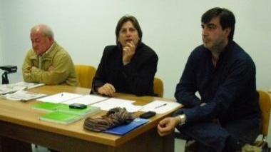 Un momento della riunione con i negozianti Da sinistra Bartoli Cini e Scatassa
