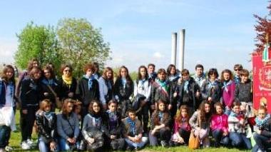La delegazione di studenti delle medie e superiori di San Miniato che ha preso parte al viaggio