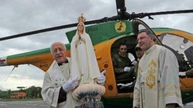 La Madonna di Fatima arriverà alla parrocchia di Cerretti trasportata in elicottero