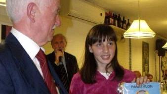 Alessandra Simonelli con l’ex presidente del Panathlon Paolo Dazzi