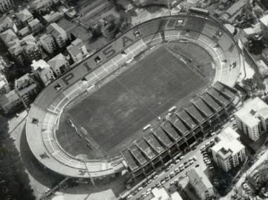 Una veduta aerea dello stadio cittadino        
