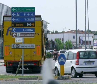 Una immagine di traffico alla Fontina 