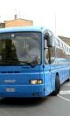 Un autobus in servizio 