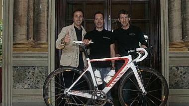 La nuova bicicletta presentata ieri a villa Rospigliosi