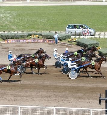 Un arrivo allippodromo Sesana 