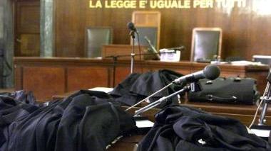 L’interno di un’aula giudiziaria