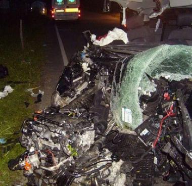 Lincidente e, a destra, la vittima (foto da Facebook) 
