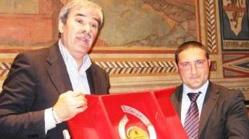 Alcuni momenti della festa in Comune