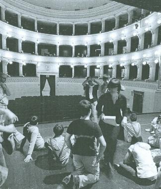 Gli studenti del Ferraris Brunelleschi durante le prove   