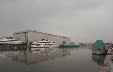 La darsena pisana, sede del polo nautico pisano 