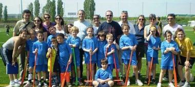 Il gruppo dei cussini in campo a Cesenatico   