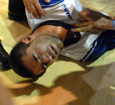 <b>COLPITO.</b> Manca sul parquet di Pistoia 