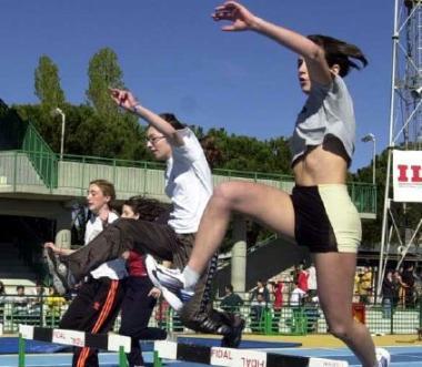 Atlete in allenamento 