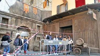 La scenografia del film in piazza del Duomo
