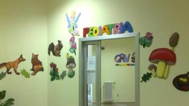 L’ingresso del reparto di pediatria