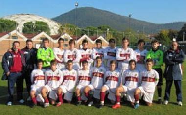 La formazione degli Allievi B del Maliseti vittoriosi allesordio nel Trofeo Cerbai 