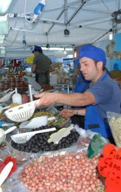 Le bancarelle del mercatino europeo 