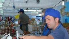Le bancarelle del mercatino europeo