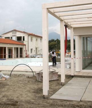 I lavori nei bagni Brunella e Ada di Lido di Camaiore  