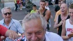 Piero Camilli quando venne a Pisa nel luglio dello scorso anno per rilevare insieme a Battini la società nerazzurra