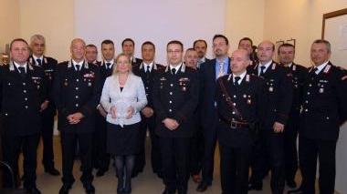 Il prefetto Federico in visita al Comando provinciale dei carabinieri