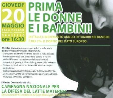 Inquinamento e futuro della specie Centro Donna ne parla in Sala Pegaso
