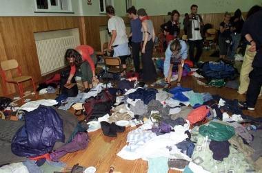 La scuola Diaz di Genova dopo gli scontri con la polizia  