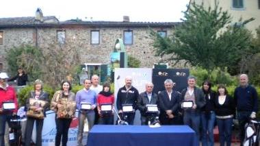 Un momento della premiazione al Golf Club