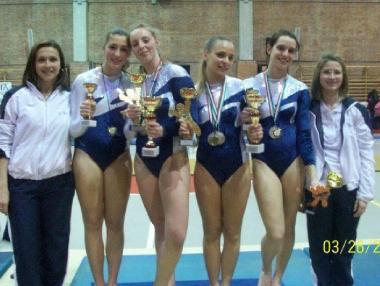 Le atlete della Gym Planet di Piano di Conca 