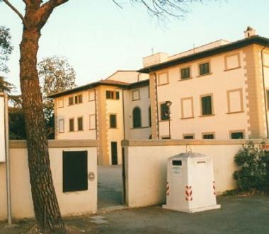 Una veduta di villa Pacchiani a Santa Croce 