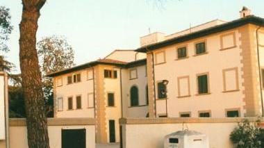 Una veduta di villa Pacchiani a Santa Croce