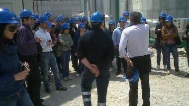 Gli studenti della Sapienza in visita alla centrale a biomasse
