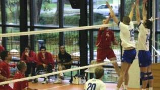 Una fase del match di andata del quarto di finale playoff fra la Smi e Montepulciano