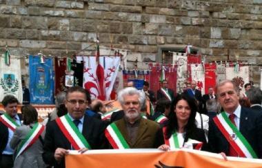 I sindaci in piazza della Signoria 