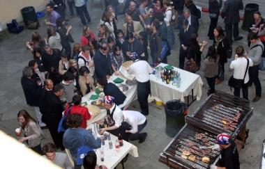 Sopra, la grigliata A sinistra, la direttrice Baldassar con Gestri Giacomelli e Longo 
