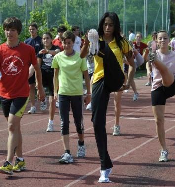 <b>PRIMATISTA</b> Libania Grenot ieri pomeriggio al campo Zauli 